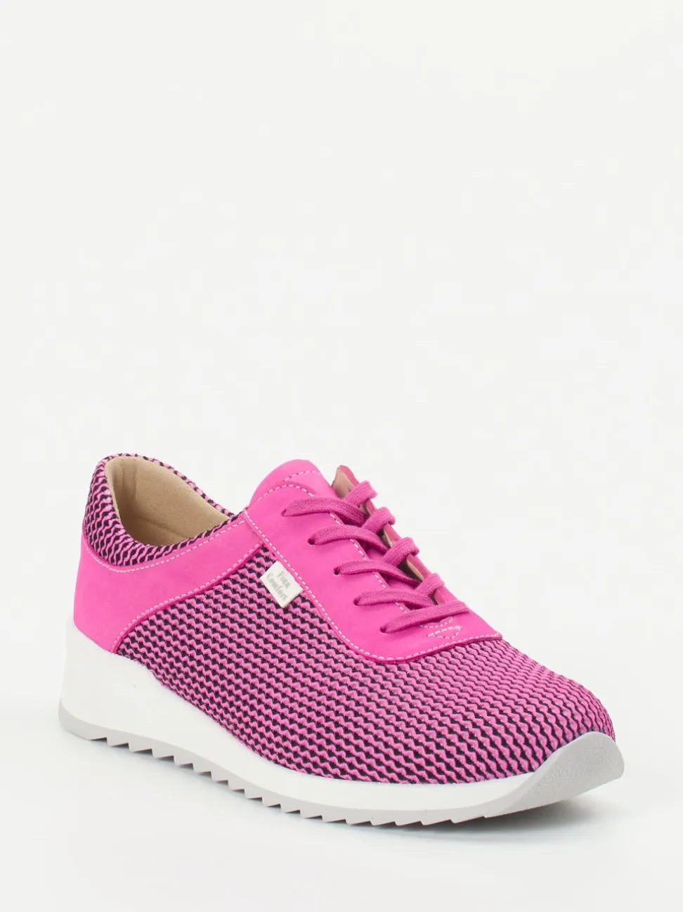 Finn Comfort – Komfort-Sneaker aus Mesh und Nubukleder Pink
