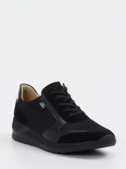 Finn Comfort – Komfort-Sneaker aus Leder schwarz