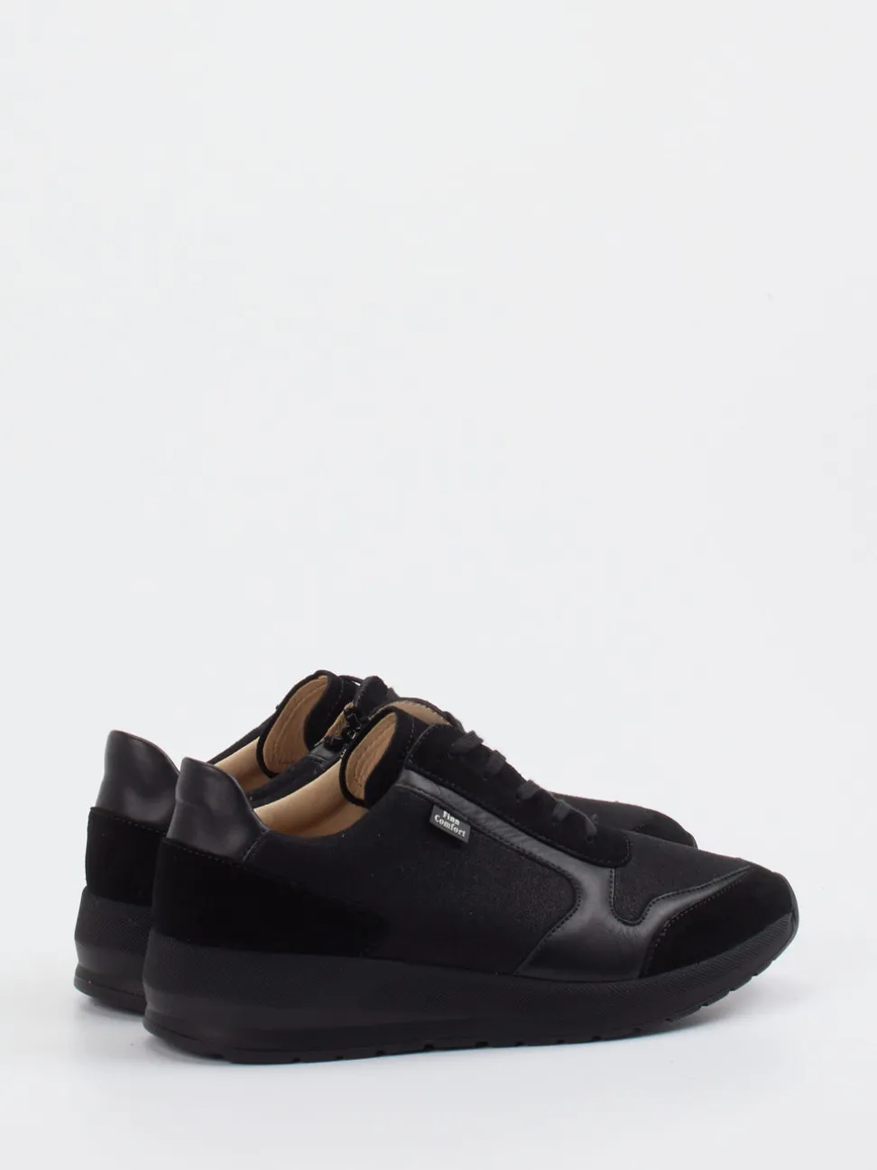 Finn Comfort – Komfort-Sneaker aus Leder schwarz