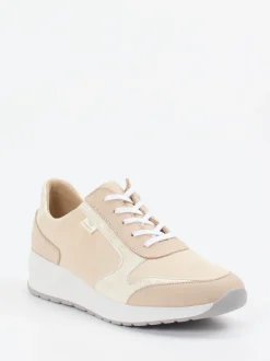 Finn Comfort – Komfort-Sneaker aus Veloursleder Beige