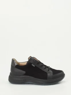 Finn Comfort – Komfort-Sneaker aus Nubukleder schwarz