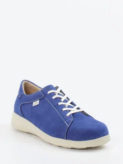 Finn Comfort – Komfort-Sneaker aus Nubukleder Blau