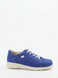 Finn Comfort – Komfort-Sneaker aus Nubukleder Blau