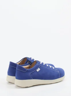 Finn Comfort – Komfort-Sneaker aus Nubukleder Blau