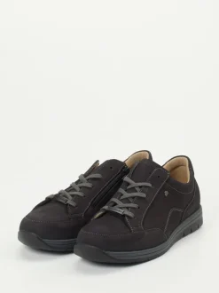 Finn Comfort – Komfort-Sneaker aus Nubukleder Anthrazit