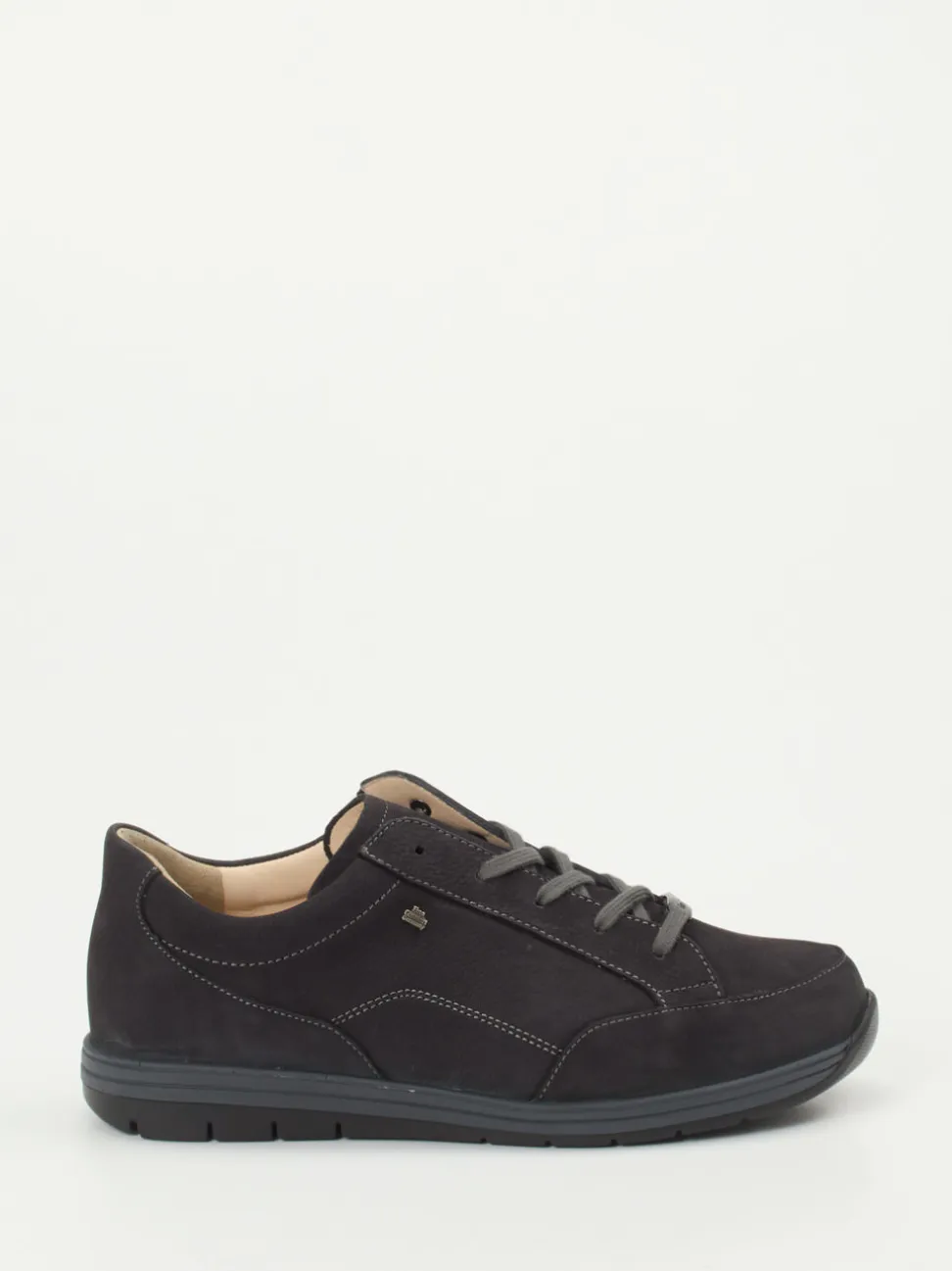 Finn Comfort – Komfort-Sneaker aus Nubukleder Anthrazit