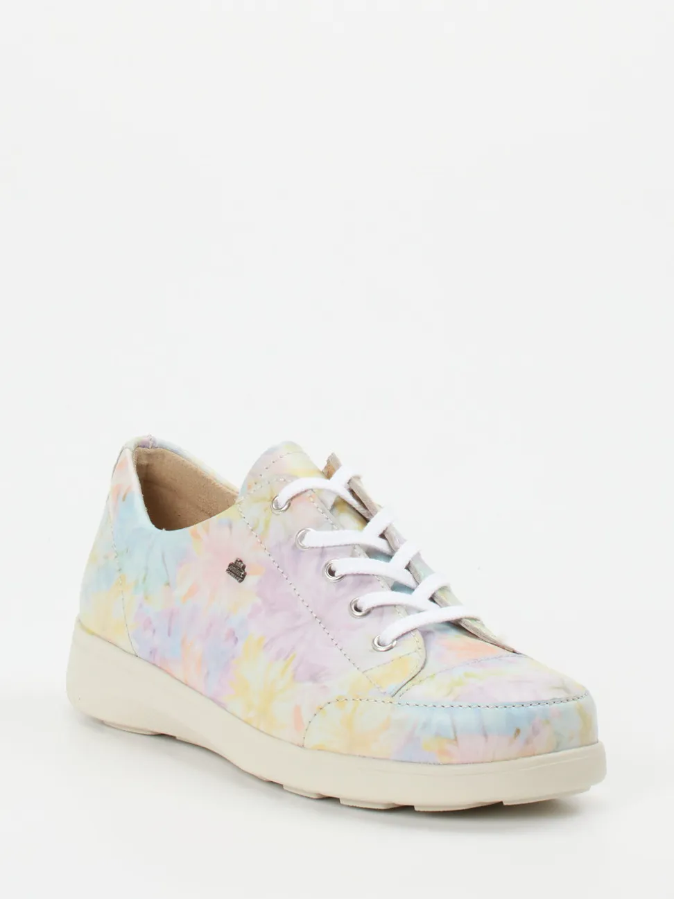 Finn Comfort – Komfort-Sneaker aus Kalbleder Pastellprint