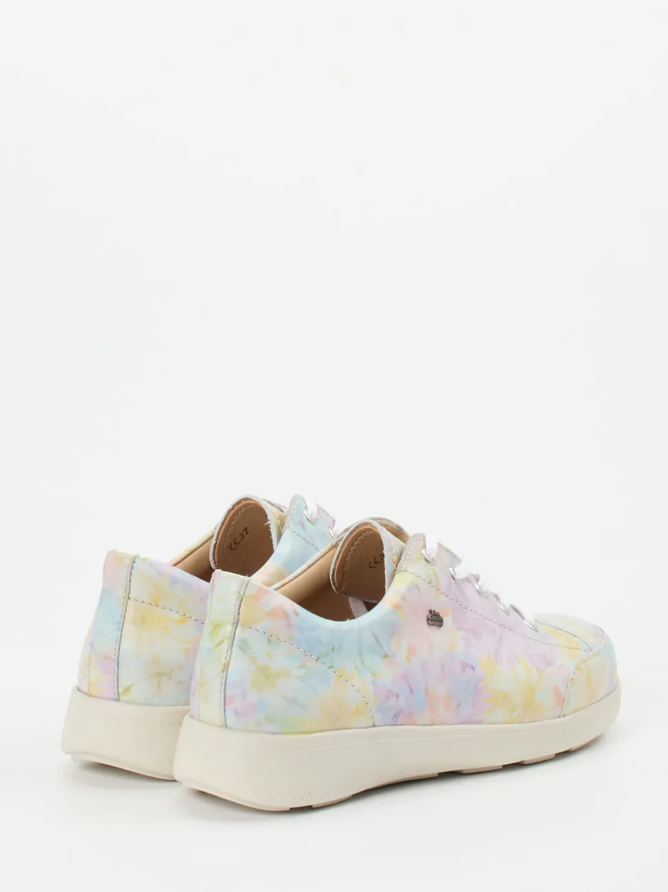 Finn Comfort – Komfort-Sneaker aus Kalbleder Pastellprint