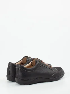 Finn Comfort – Komfort-Sneaker aus Kalbleder Dunkelbraun