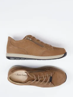 Finn Comfort – Komfort-Sneaker aus Nubukleder Braun