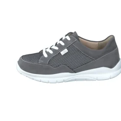 Finn Comfort – Komfort-Sneaker aus Nubukleder anthrazit