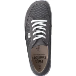 Finn Comfort – Komfort-Sneaker aus Nubukleder anthrazit