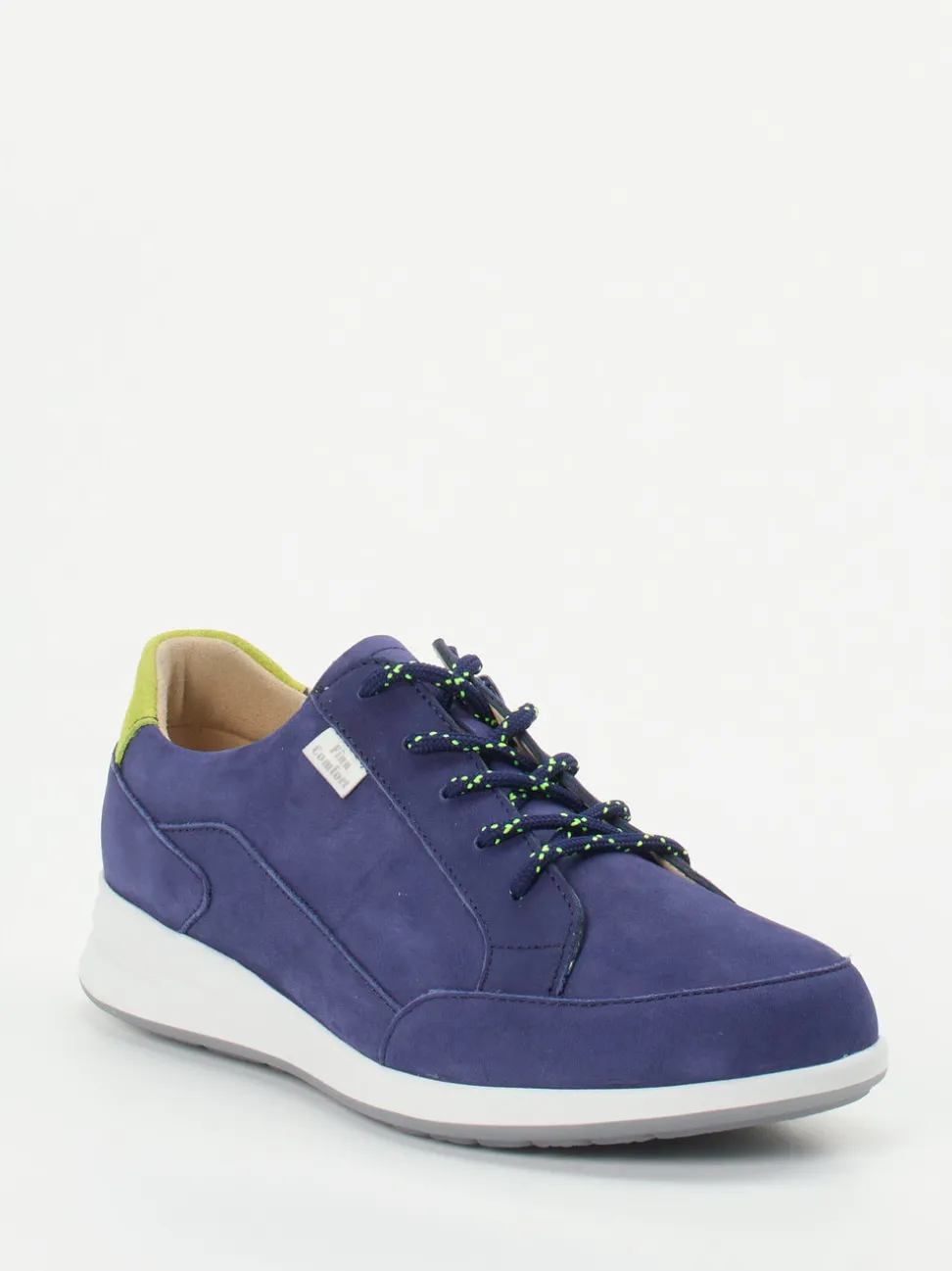 Finn Comfort – Komfort-Sneaker aus Nubukleder blau