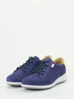 Finn Comfort – Komfort-Sneaker aus Nubukleder blau