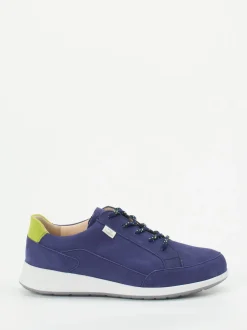 Finn Comfort – Komfort-Sneaker aus Nubukleder blau