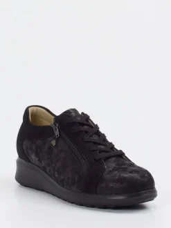 Finn Comfort – Komfort-Sneaker aus Nubukleder schwarz