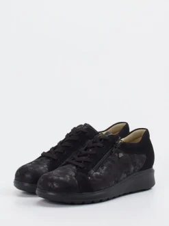 Finn Comfort – Komfort-Sneaker aus Nubukleder schwarz