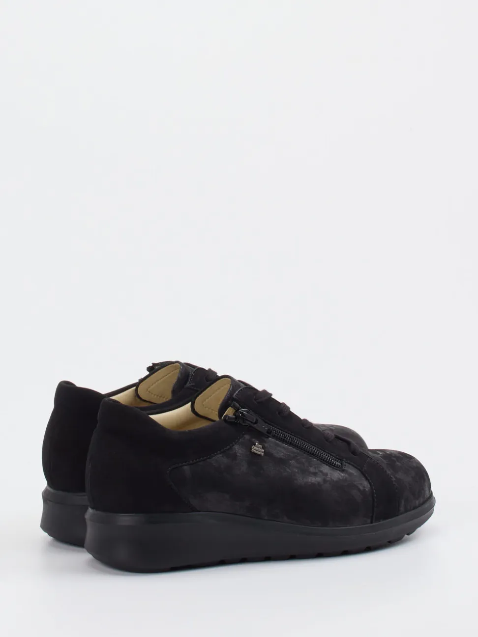 Finn Comfort – Komfort-Sneaker aus Nubukleder schwarz