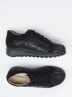 Finn Comfort – Komfort-Sneaker aus Nubukleder schwarz