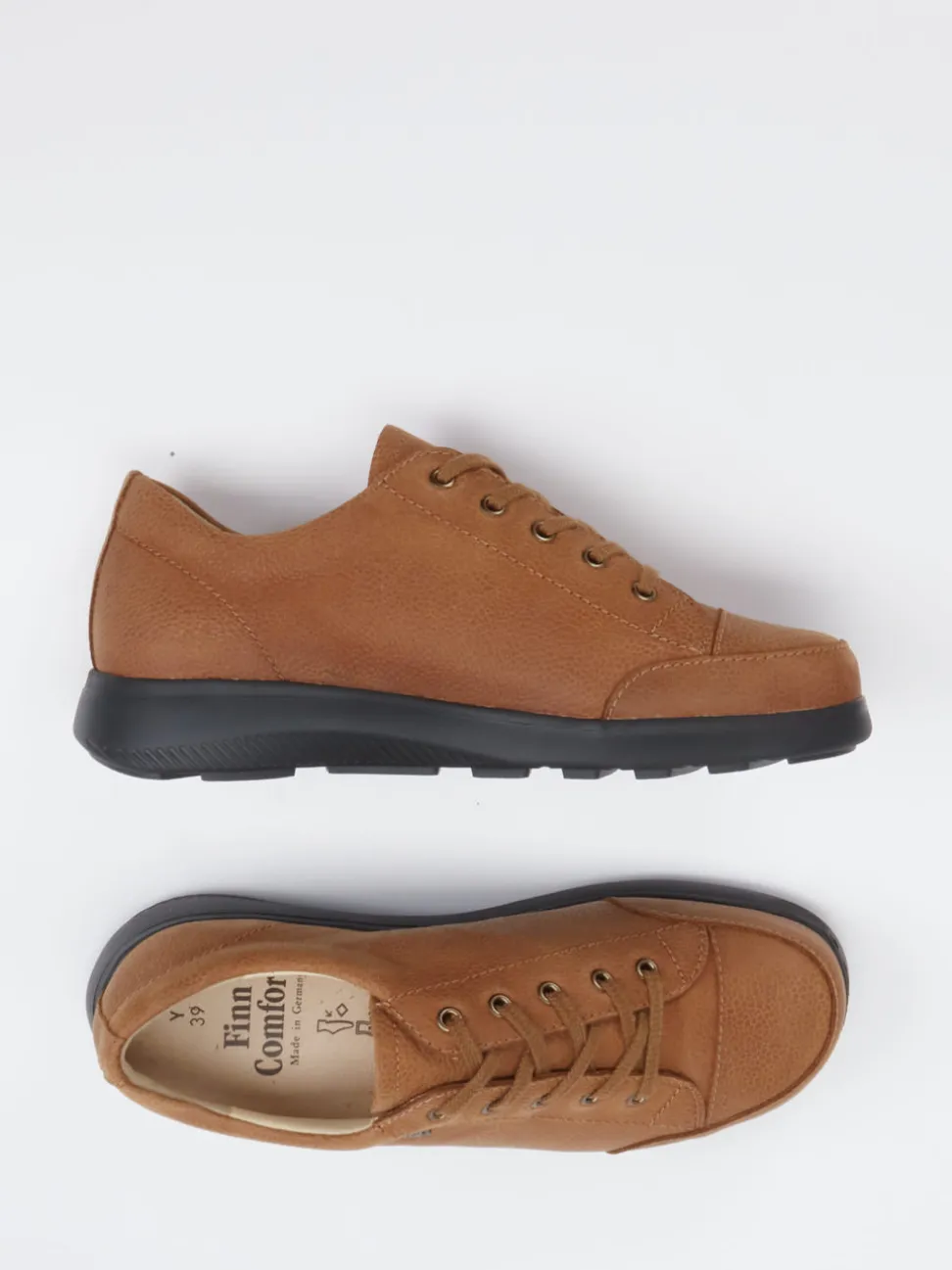 Finn Comfort – Komfort-Sneaker aus Nubukleder Braun