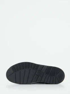 Finn Comfort – Komfort-Sneaker aus Stretchleder Marineblau