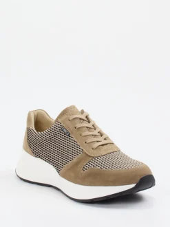 Finn Comfort – Komfort-Sneaker aus Veloursleder beige