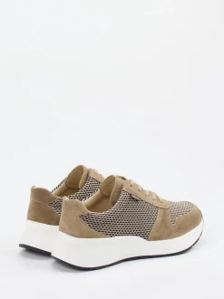 Finn Comfort – Komfort-Sneaker aus Veloursleder beige