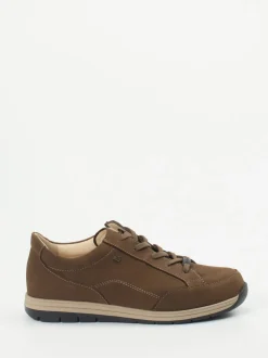 Finn Comfort – Komfort-Sneaker aus Nubukleder braun