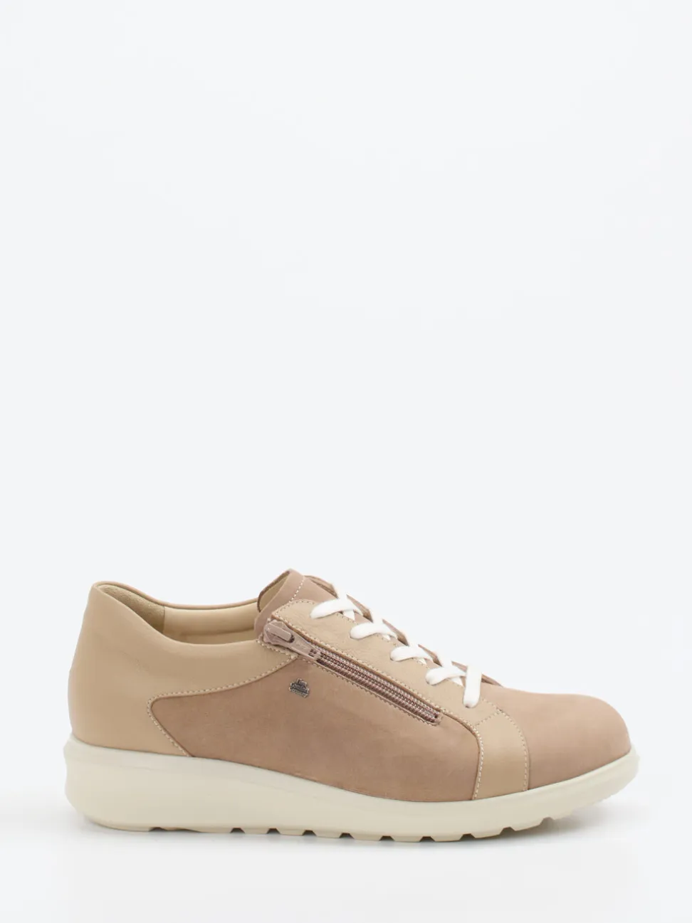 Finn Comfort – Komfort-Sneaker aus Nubukleder beige
