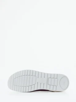 Finn Comfort – Komfort-Sneaker aus Mesh und Nubukleder pflaume