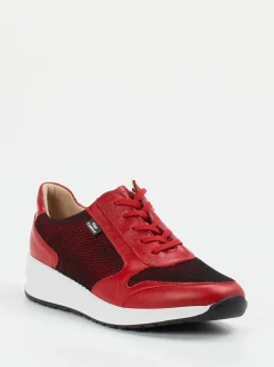 Finn Comfort – Komfort-Sneaker aus Kalbleder rot