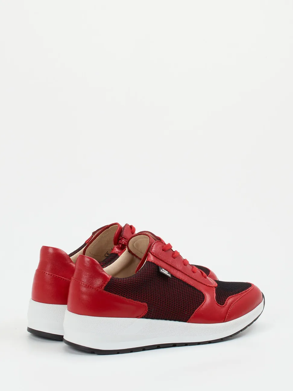 Finn Comfort – Komfort-Sneaker aus Kalbleder rot