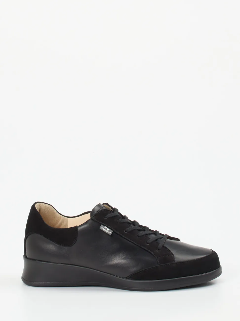 Finn Comfort – Komfort-Sneaker aus Kalbleder schwarz