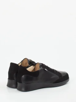 Finn Comfort – Komfort-Sneaker aus Kalbleder schwarz