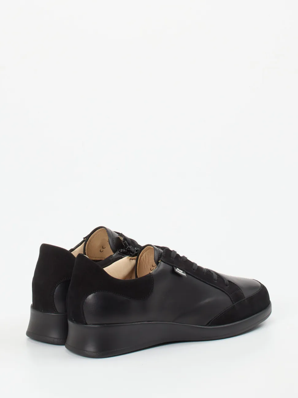 Finn Comfort – Komfort-Sneaker aus Kalbleder schwarz
