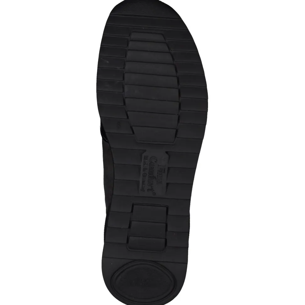 Finn Comfort – Komfort-Sneaker aus Lackleder grau