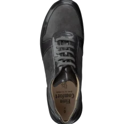 Finn Comfort – Komfort-Sneaker aus Lackleder grau