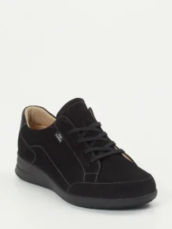 Finn Comfort – Komfort-Sneaker aus Nubukleder Schwarz