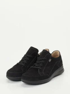 Finn Comfort – Komfort-Sneaker aus Nubukleder Schwarz