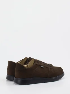 Finn Comfort – Komfort-Sneaker aus Veloursleder braun