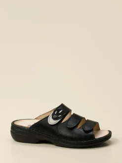 Finn Comfort – Pantolette aus Kalbleder schwarz