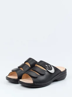 Finn Comfort – Pantolette aus Kalbleder schwarz