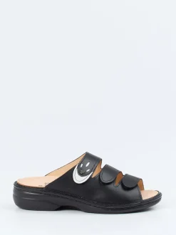 Finn Comfort – Pantolette aus Kalbleder schwarz