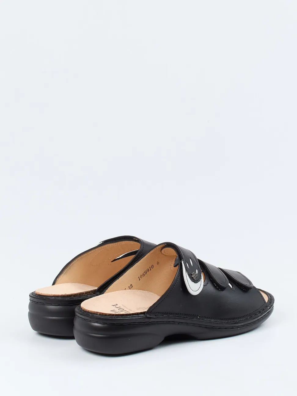 Finn Comfort – Pantolette aus Kalbleder schwarz