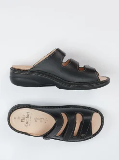 Finn Comfort – Pantolette aus Kalbleder schwarz