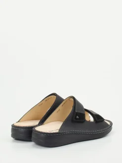 Finn Comfort – Pantolette aus Fettleder schwarz