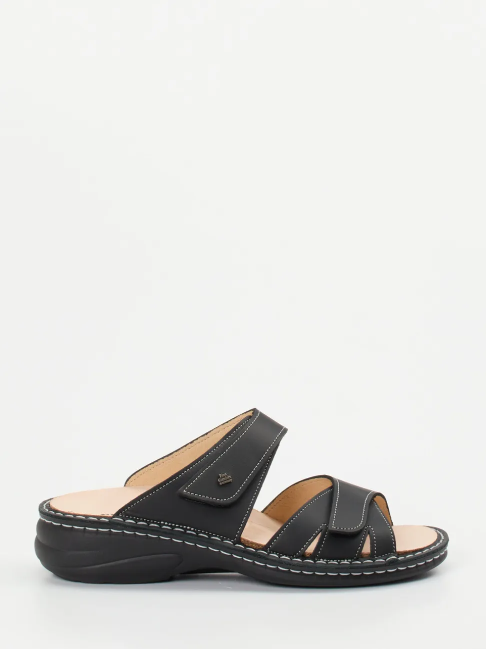 Finn Comfort – Pantolette aus Kalbleder schwarz