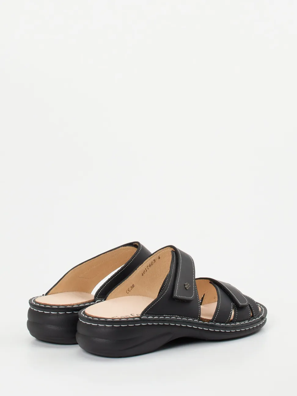 Finn Comfort – Pantolette aus Kalbleder schwarz