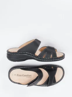 Finn Comfort – Pantolette aus Kalbleder schwarz