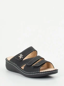 Finn Comfort – Pantolette aus Kalbleder Schwarz